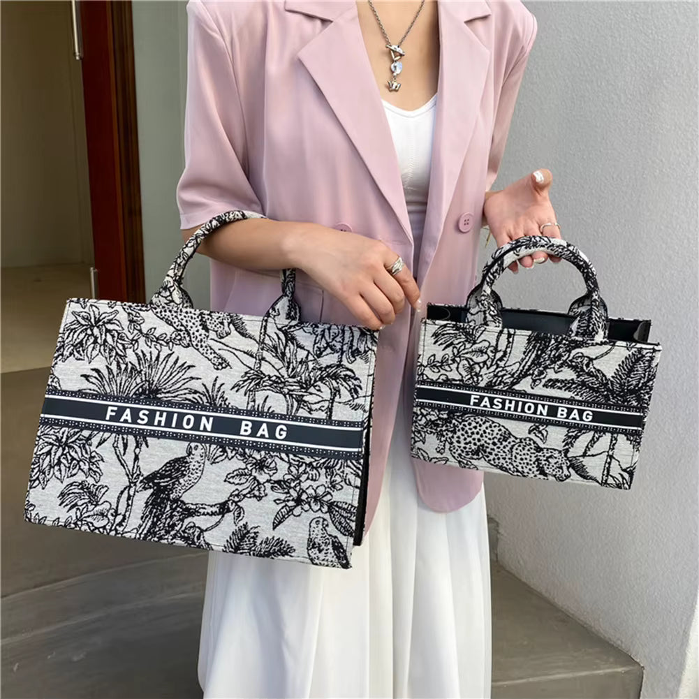 Women Stylish Large-Capacity Canvas Tote Bag