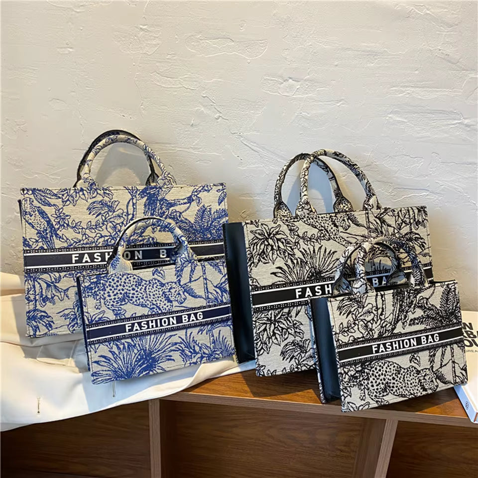 Women Stylish Large-Capacity Canvas Tote Bag